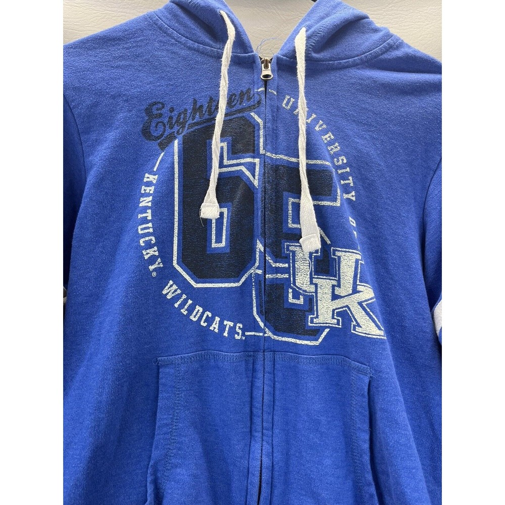 Kentucky Wildcats Womens Full Zip Hoodie Jacket Blue KA Knights Apparel Sz L UK - Picture 2 of 13